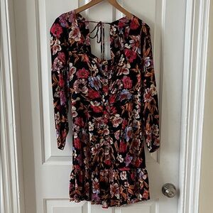 Free People Multicolor Floral Mini Dress